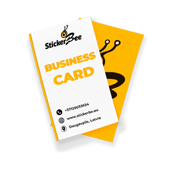  Two-sided business card  90 x 50 mm