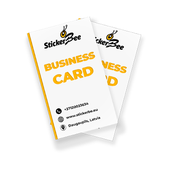  One-sided business card  90 х 50 mm